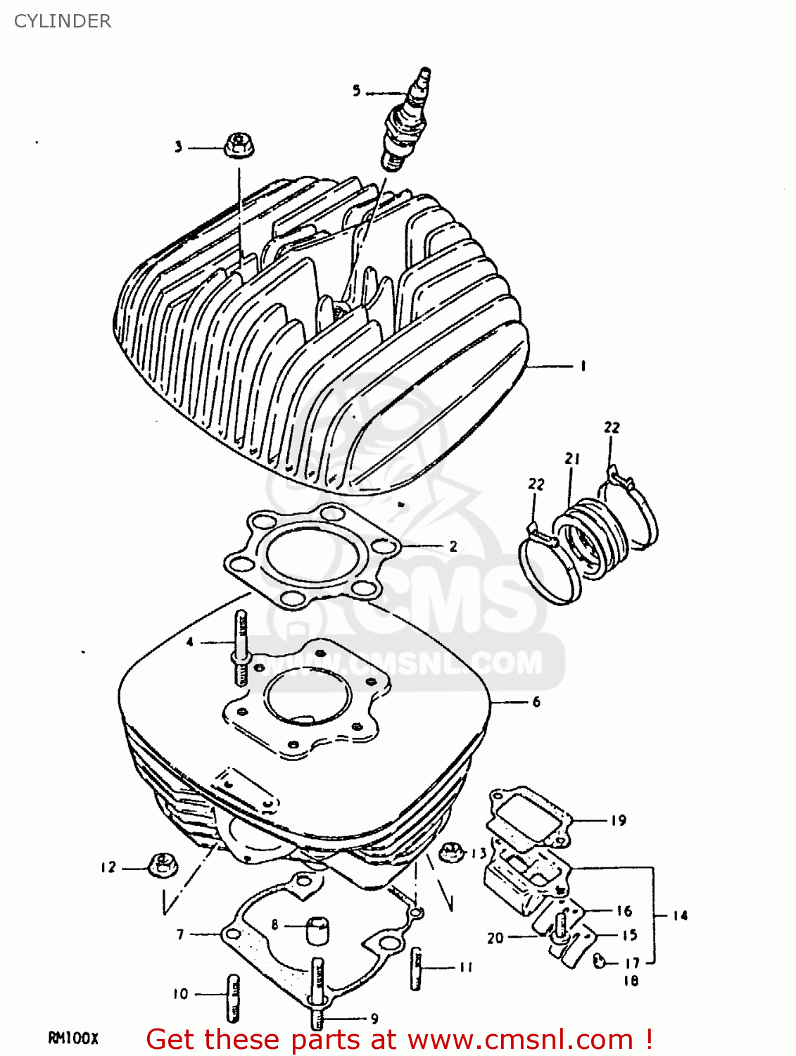 CYLINDER RM100 1980 (T)