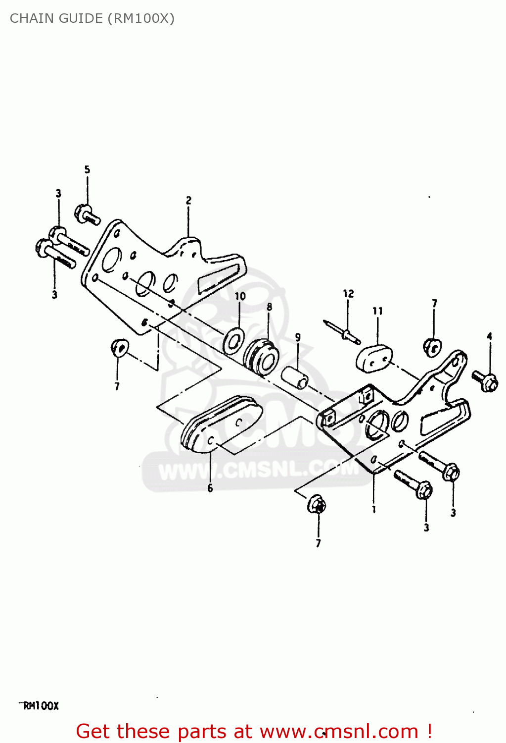 CHAIN GUIDE (RM100X) RM100 1980 (T)