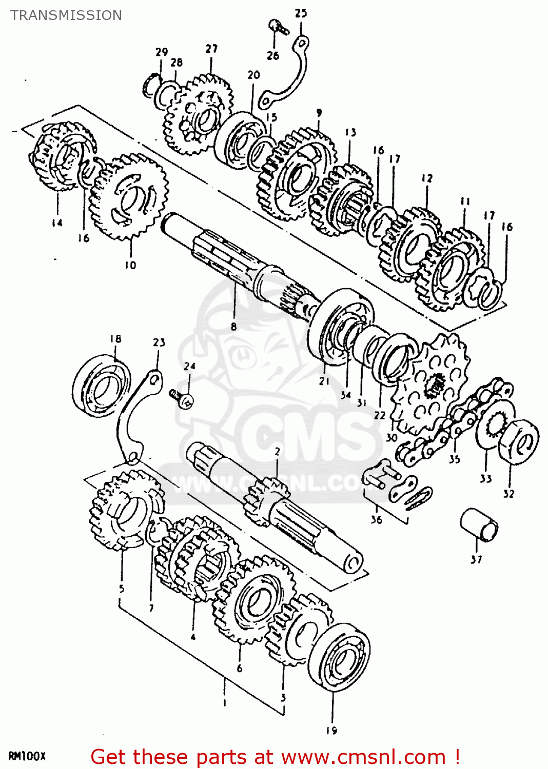 TRANSMISSION RM100 1980 (T)