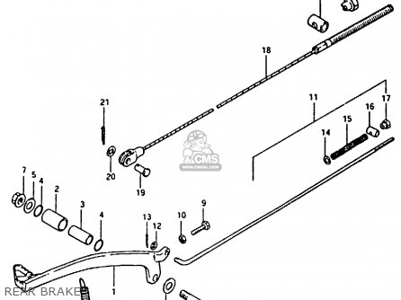 REAR BRAKE - RM100 1980 (T)