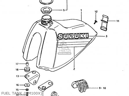 FUEL TANK (RM100X) - RM100 1980 (T)