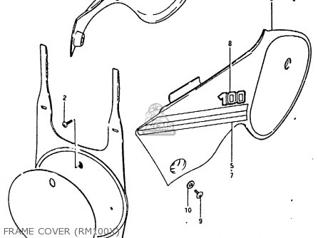 FRAME COVER (RM100X) - RM100 1980 (T)