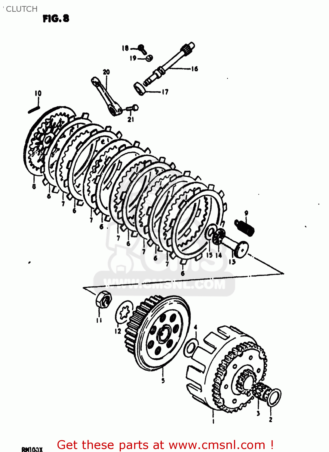 CLUTCH RM100 1981 (X) USA (E03)
