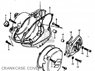 CRANKCASE COVER - RM100 1981 (X) USA (E03)