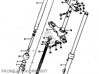 FRONT FORK (RM100T - RM100 1981 (X) USA (E03)