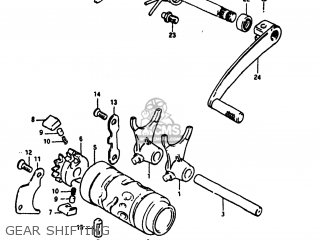 GEAR SHIFTING - RM100 1981 (X) USA (E03)