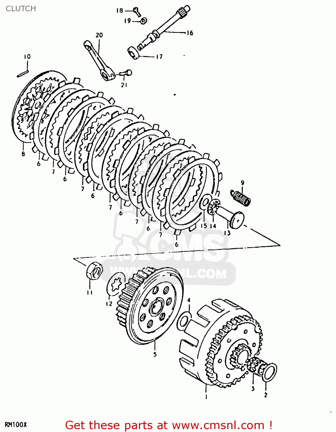 CLUTCH RM100 1981 (X)