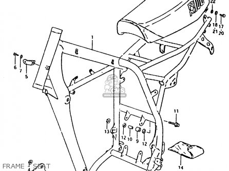 FRAME - SEAT - RM100 1981 (X)