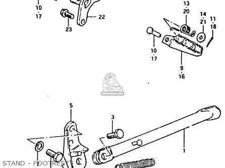 STAND - FOOTREST - RM100 1981 (X)