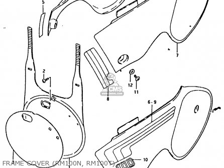 FRAME COVER (RM100N, RM100T) - RM100 1981 (X)