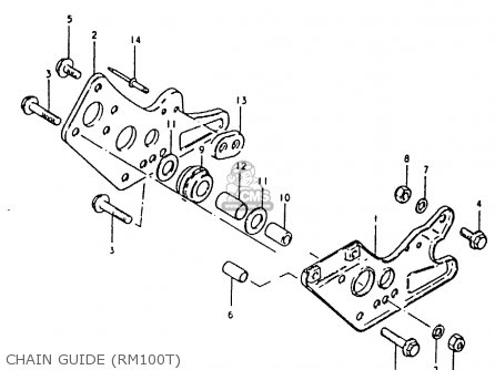 CHAIN GUIDE (RM100T) - RM100 1981 (X)