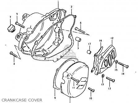 CRANKCASE COVER - RM100 1981 (X)