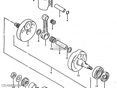 CRANKSHAFT - RM100 1981 (X)