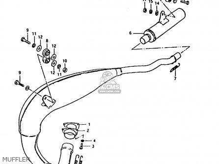 MUFFLER - RM100 1981 (X)