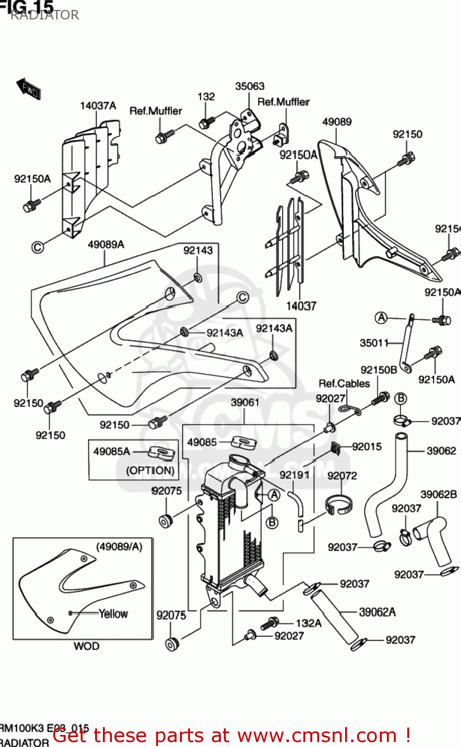 RADIATOR RM100 2003 (K3) USA (E03)