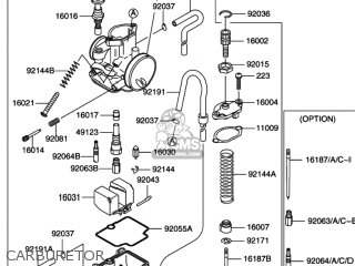 CARBURETOR - RM100 2003 (K3) USA (E03)