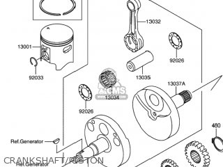 CRANKSHAFT/PISTON - RM100 2003 (K3) USA (E03)