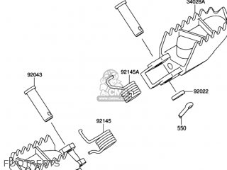 FOOTRESTS - RM100 2003 (K3) USA (E03)