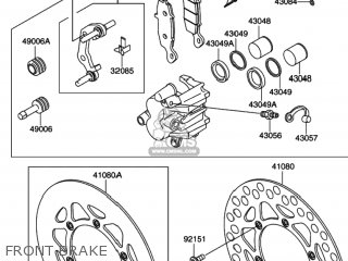 FRONT BRAKE - RM100 2003 (K3) USA (E03)