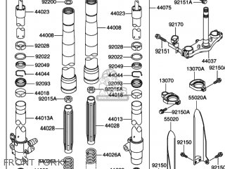 FRONT FORK - RM100 2003 (K3) USA (E03)