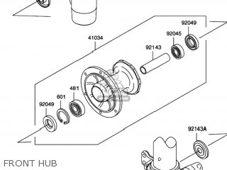 FRONT HUB - RM100 2003 (K3) USA (E03)