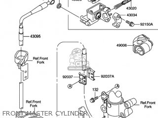 FRONT MASTER CYLINDER - RM100 2003 (K3) USA (E03)