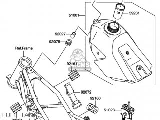 FUEL TANK - RM100 2003 (K3) USA (E03)