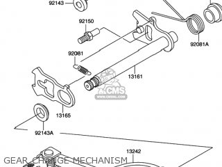 GEAR CHANGE MECHANISM - RM100 2003 (K3) USA (E03)