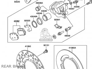 REAR BRAKE - RM100 2003 (K3) USA (E03)