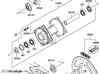 REAR HUB - RM100 2003 (K3) USA (E03)