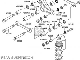 REAR SUSPENSION - RM100 2003 (K3) USA (E03)