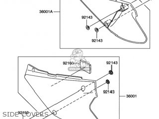 SIDE COVERS - RM100 2003 (K3) USA (E03)