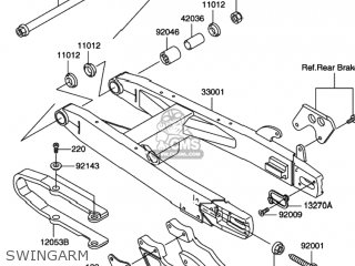 SWINGARM - RM100 2003 (K3) USA (E03)