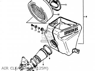 Suzuki RM125 1975 (M) USA (E03) parts lists and schematics