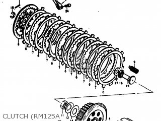 Suzuki RM125 1975 (M) USA (E03) parts lists and schematics