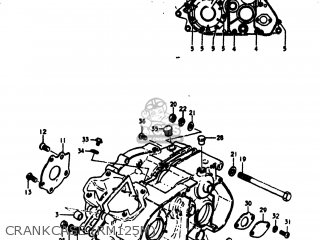 CRANKCASE (RM125M) - RM125 1975 (M) USA (E03)