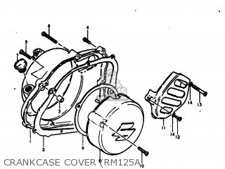 CRANKCASE COVER (RM125A - RM125 1975 (M) USA (E03)