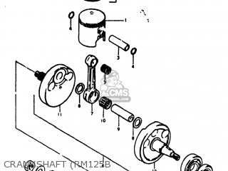 CRANKSHAFT (RM125B - RM125 1975 (M) USA (E03)