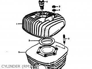 CYLINDER (RM125A - RM125 1975 (M) USA (E03)