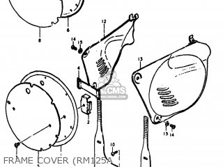 FRAME COVER (RM125A - RM125 1975 (M) USA (E03)