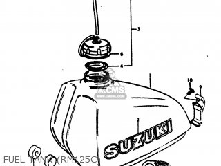 FUEL TANK (RM125C) - RM125 1975 (M) USA (E03)