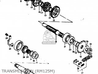 TRANSMISSION (RM125M) - RM125 1975 (M) USA (E03)
