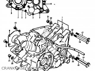 CRANKCASE (RM125A - RM125 1976 (A) USA (E03)