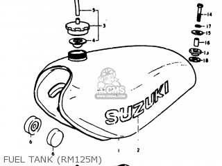 FUEL TANK (RM125M) - RM125 1976 (A) USA (E03)