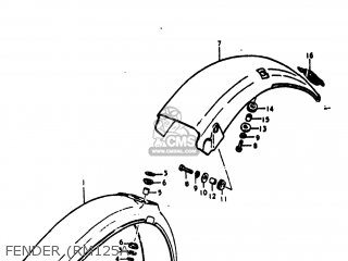FENDER (RM125A - RM125 1977 (B) USA (E03)