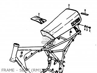 FRAME - SEAT (RM125M) - RM125 1977 (B) USA (E03)