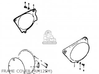 FRAME COVER (RM125M) - RM125 1977 (B) USA (E03)
