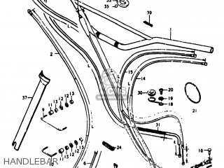 HANDLEBAR - RM125 1977 (B) USA (E03)