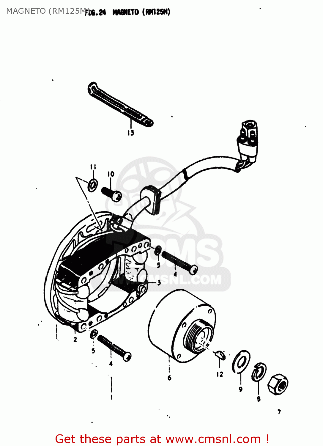 MAGNETO (RM125M) RM125 1978 (C) USA (E03)