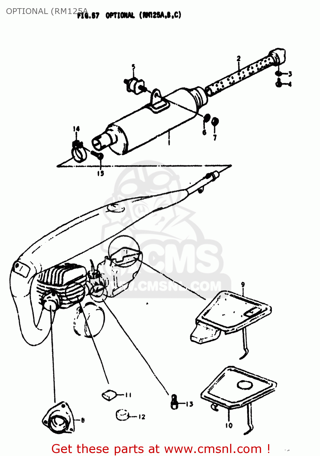 OPTIONAL (RM125A RM125 1978 (C) USA (E03)